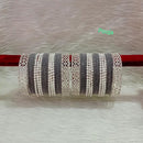 Pooja Bangles Silver Plated Velvet Bangles Set