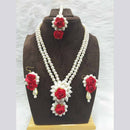 Pooja Bangles Floral Pearl Necklace Set