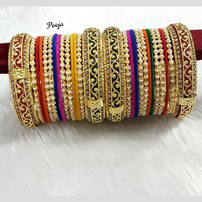 Pooja Bangles Gold Plated Bangles Set