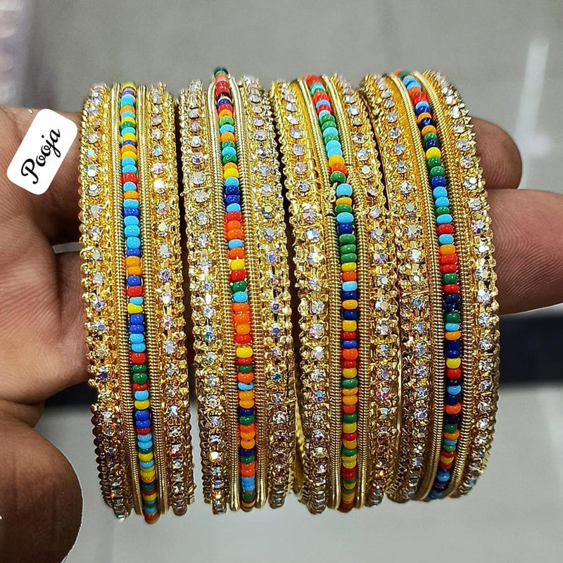 Pooja Bangles Gold Plated  Bangle Set