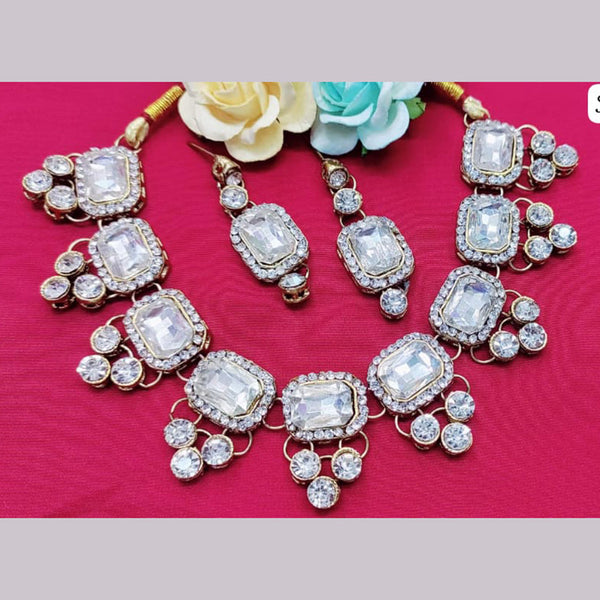 Pooja Bangles Crystal Necklace Set