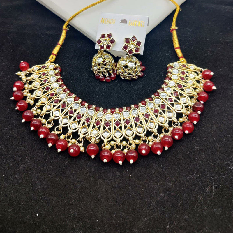 Pooja Bangles Gold Plated Necklace Set