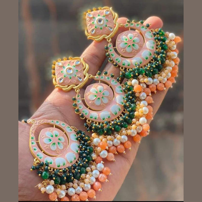 Pooja Bangles Gold Plated Meenakari Earrings