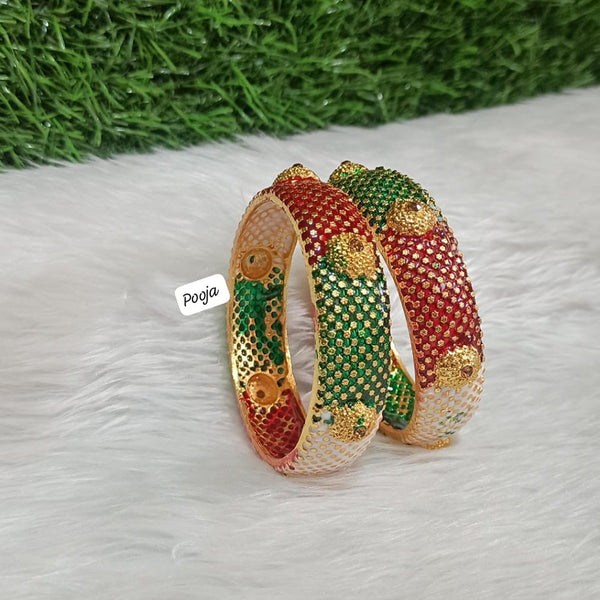 Pooja Bangles Gold Plated Bangles Set