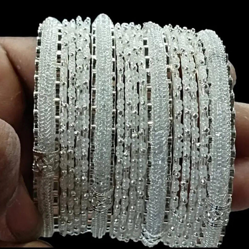 Pooja Bangles Silver Plated Bangles Set