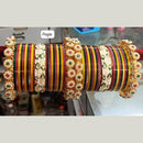 Pooja Bangles Gold Plated Acrylic Bangles Set