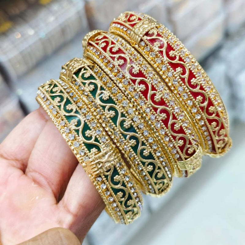 Pooja Bangles Gold Plated Bangles Set