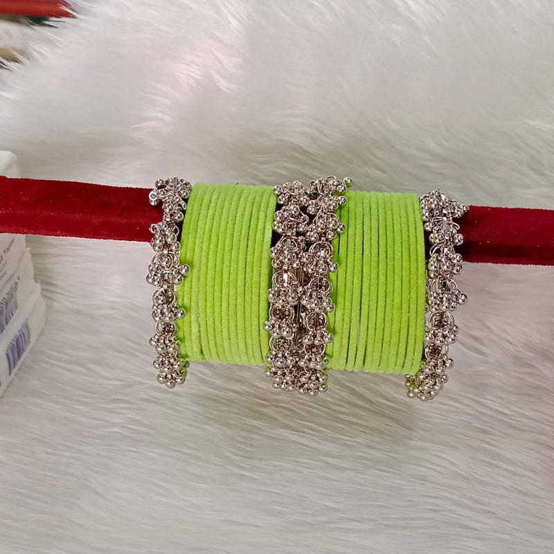 Pooja Bangles Velvet Bangles Set