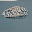 Pooja Bangles Silver Plated Pearl Bangles Set