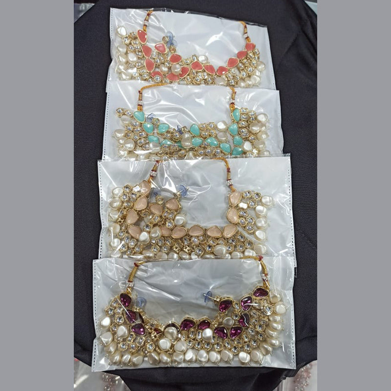 Pooja Bangles Gold Plated Beads Necklace Set