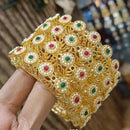 Pooja Bangles Gold  Plated Pearl Bangle Set