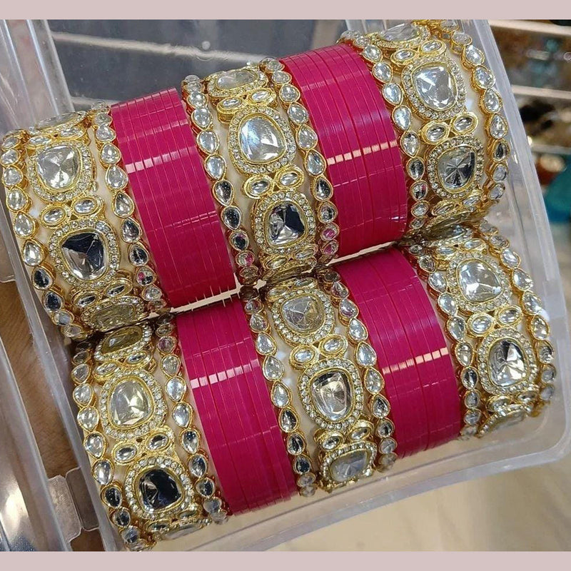 Pooja Bangles Gold  Plated Bangle Set