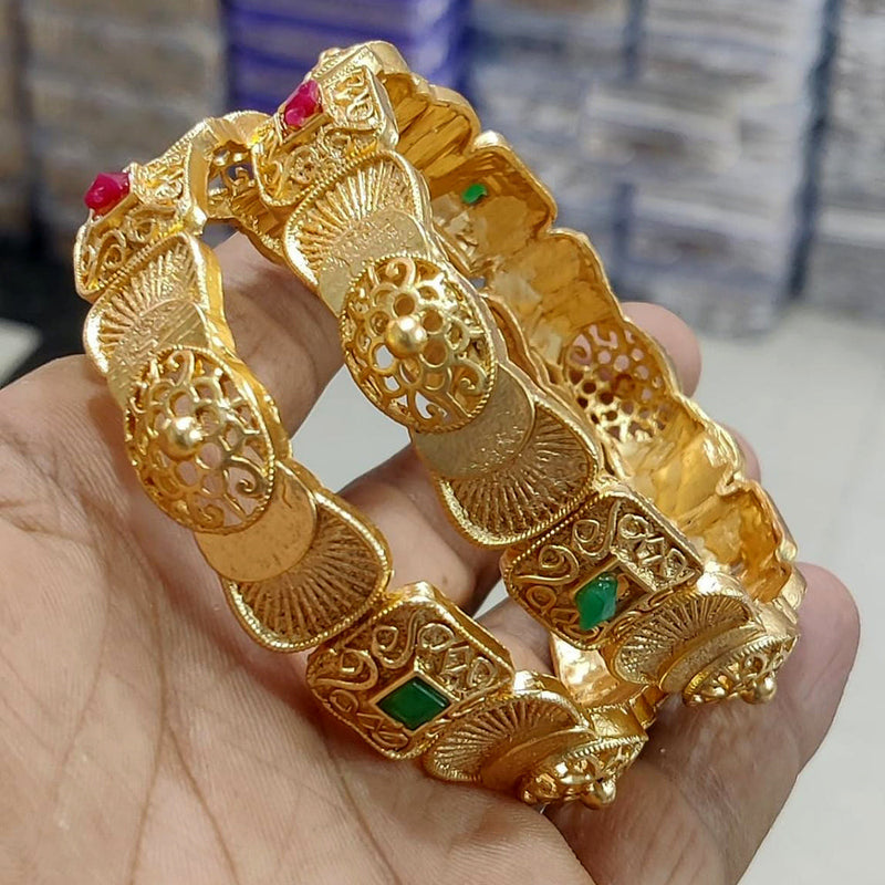 Pooja Bangles Gold Plated Bangle Set