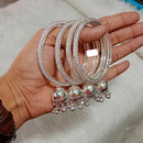 Pooja Bangles Silver Plated Bangle Set