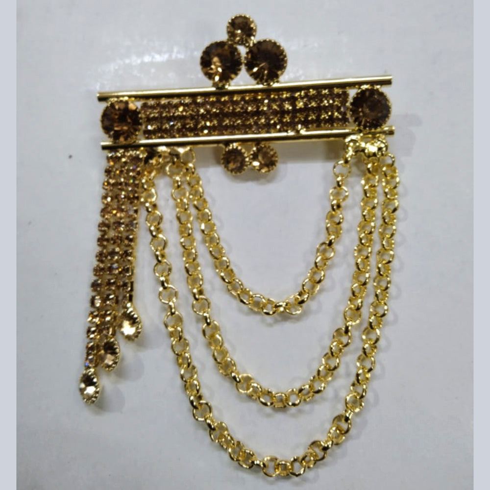 Arya Creation Gold Plated Brooch