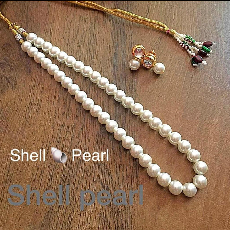 Buy MOLI Shell Pearl Necklace 925 Sterling Silver Single White Shell Pearl  Pendant Necklace Jewelry for Women Girls at Amazon.in