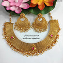 Heera Jewellers Gold Plated Kundan Stone Necklace Set