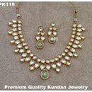 Heera Jewellers Gold Plated Kundan Stone Necklace Set