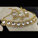 Heera Jewellers Gold Plated Kundan Stone Choker Necklace Set