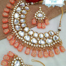 Heera Jewellers Gold Plated Kundan Stone Choker Necklace Set