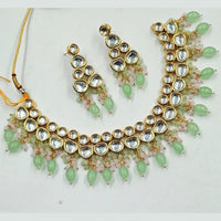 Heera Jewellers Gold Plated Kundan Stone Choker Necklace Set