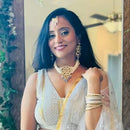 Heera Jewellers Gold Plated Kundan Stone Choker Necklace Set