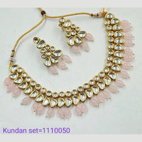 Heera Jewellers Gold Plated Kundan Stone Choker Necklace Set