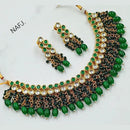 Heera Jewellers Gold Plated Kundan Stone Choker Necklace Set