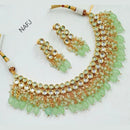 Heera Jewellers Gold Plated Kundan Stone Choker Necklace Set