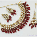 Heera Jewellers Gold Plated Kundan Stone Choker Necklace Set