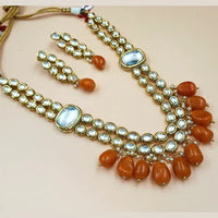 Heera Jewellers Gold Plated Kundan Stone Choker Necklace Set