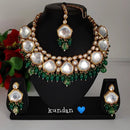 Heera Jewellers Gold Plated Kundan Stone Choker Necklace Set