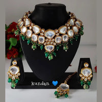 Heera Jewellers Gold Plated Kundan Stone Choker Necklace Set