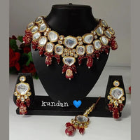 Heera Jewellers Gold Plated Kundan Stone Choker Necklace Set