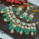 Heera Jewellers Gold Plated Kundan Stone Choker Necklace Set