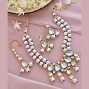 Heera Jewellers Gold Plated Kundan Stone Choker Necklace Set