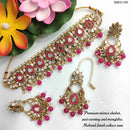 Heera Jewellers Gold Plated Mirror & Beads Necklace Set