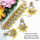 Heera Jewellers Gold Plated Mirror & Beads Necklace Set