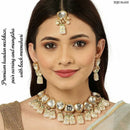 Heera Jewellers Gold Plated Kundan & Beads Necklace Set