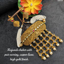 Heera Jewellers Gold Plated Kundan Stone Choker Necklace Set