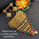 Heera Jewellers Gold Plated Kundan Stone Choker Necklace Set