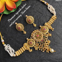 Heera Jewellers Crystal Stone Choker Necklace Set