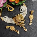Heera Jewellers Gold Plated Austrian Stone Choker Necklace Set