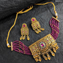 Heera Jewellers Crystal Stone Choker Necklace Set