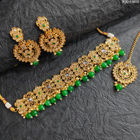 Heera Jewellers Reverse Ad Stone Choker Necklace Set