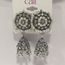 Corbeda Fashion Oxidised Plated Jhumki Earrings