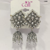 Corbeda Fashion Oxidised Plated Jhumki Earrings