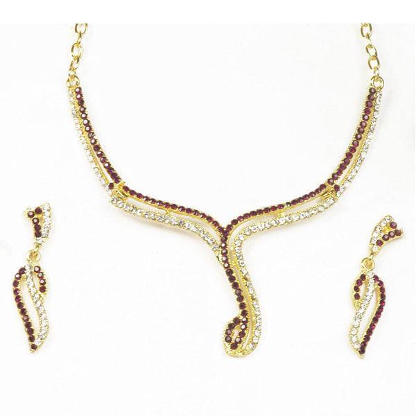 The99Jewel Gold Plated Austrian Stone Necklace Set - 1101305