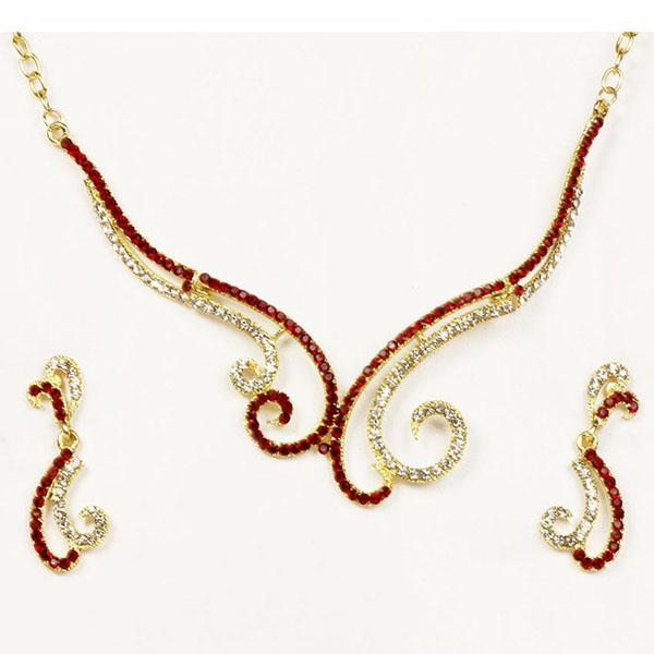 The99Jewel Austrian Stone Gold Plated Necklace Set - 1101315