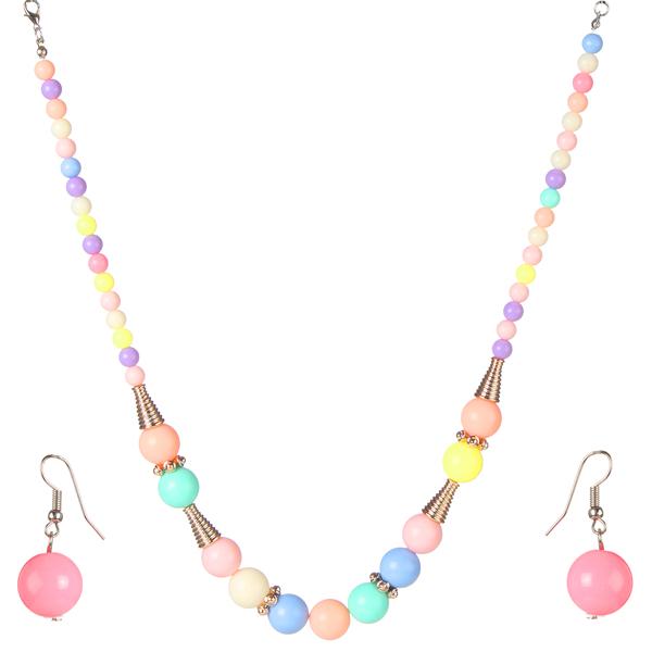 Cuteens Multicolor Beads Necklace Set - 1102574